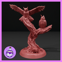 2 Great Horned Owls by Ella's Arcanum Minis