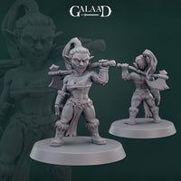Female Goblin Barbarian 01 by Galaad Miniatures