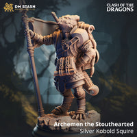 Silver Kobold Squire (Archemen the Stouthearted) by DM Stash