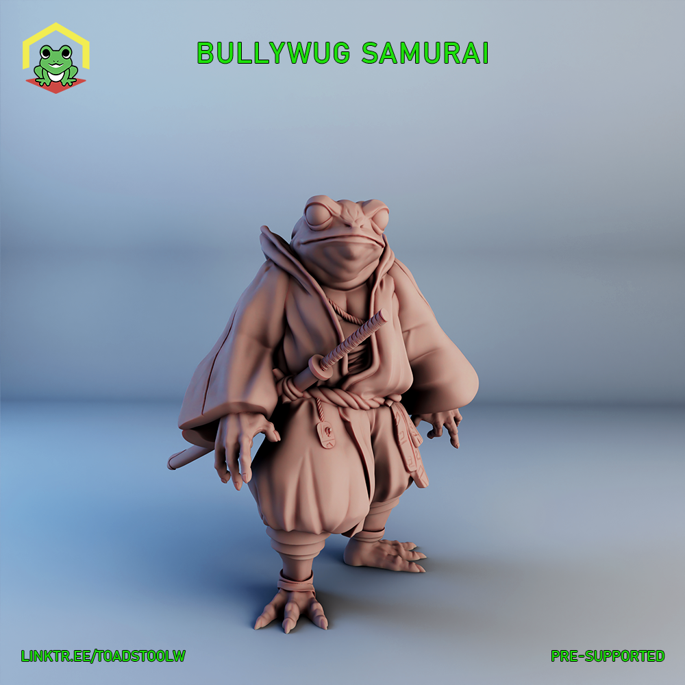 Bullywug Samurai by The Toadstool Weaver