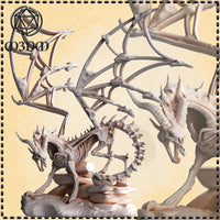Skeleton Dragon w/Wings by Mia Kay M3DM
