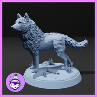 Dire Wolf Standing by Ella's Arcanum Minis