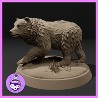 Grizzly Bear Walking by Ella's Arcanum Minis