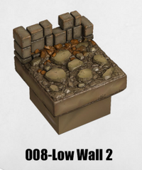 Haunted Graveyard Low Wall 2 HG-008 by Dungeon Blocks