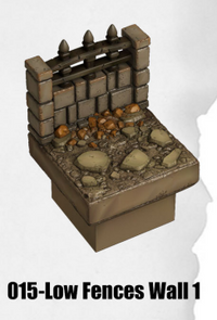 Haunted Graveyard Low Fences Wall 1 HG-015 by Dungeon Blocks