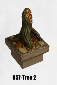 Haunted Graveyard Tree 2 Religious HG-057 by Dungeon Blocks