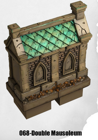 Haunted Graveyard Double Mausoleum HG-068 by Dungeon Blocks