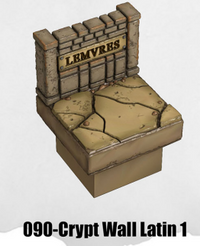 Haunted Graveyard Crypt Wall Latin 1 Religious HG-090 by Dungeon Blocks