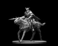Mounted Human Male Fallen Paladin w/Lance by MZ4250