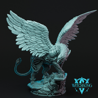 Hydra Sphinx Single Head 02 by Witchsong Miniatures