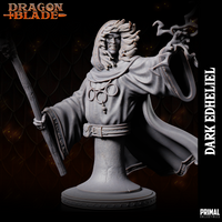 Human Dark Wizard (Edheliel) w/Hood Down Bust by Primal Collectibles