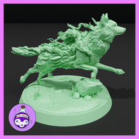 Jumping Forest Sprite Wolf by Ella's Arcanum Minis
