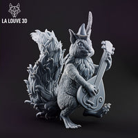 Bard Squirrel by La Louve 3D