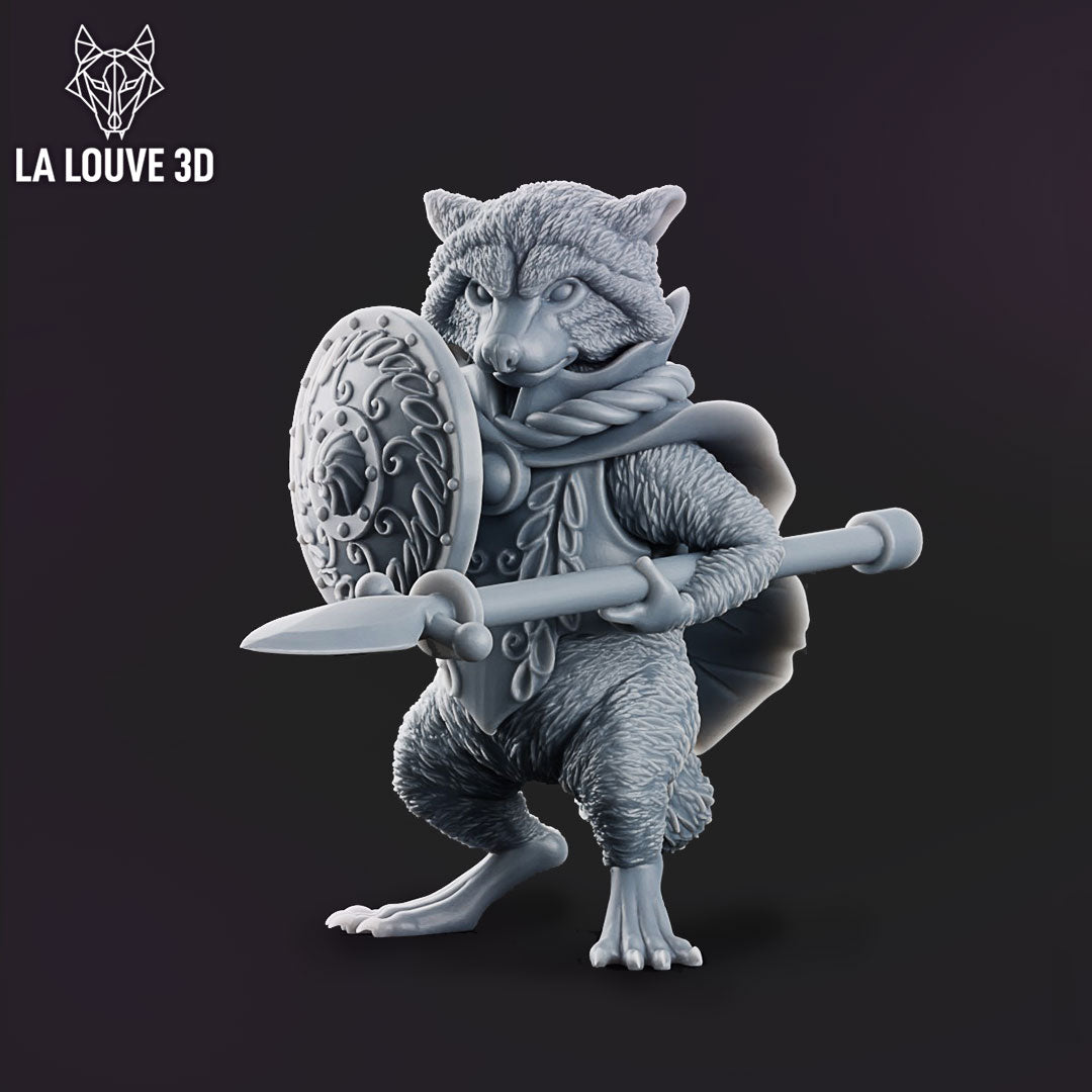 Paladin Raccoon 2 by La Louve 3D