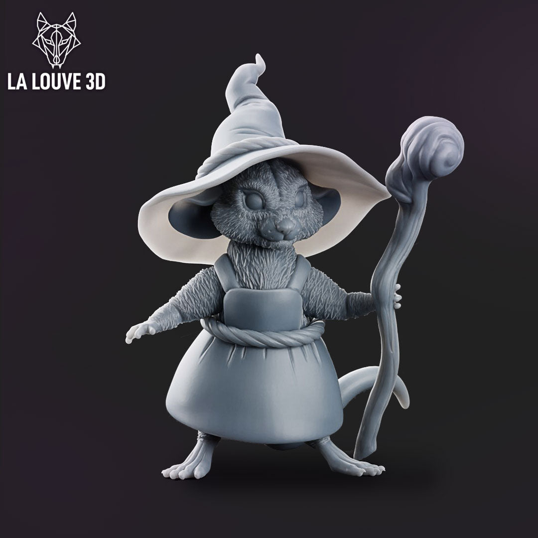 Mouse Sorcerer by La Louve 3D