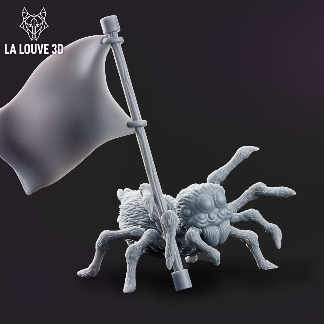 Flag Bearer Spider by La Louve 3D