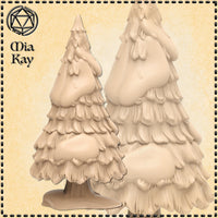 Large Snowy Tree by Mia Kay M3DM