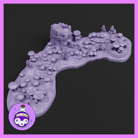 Mushroom Garden Stump by Ella's Arcanum