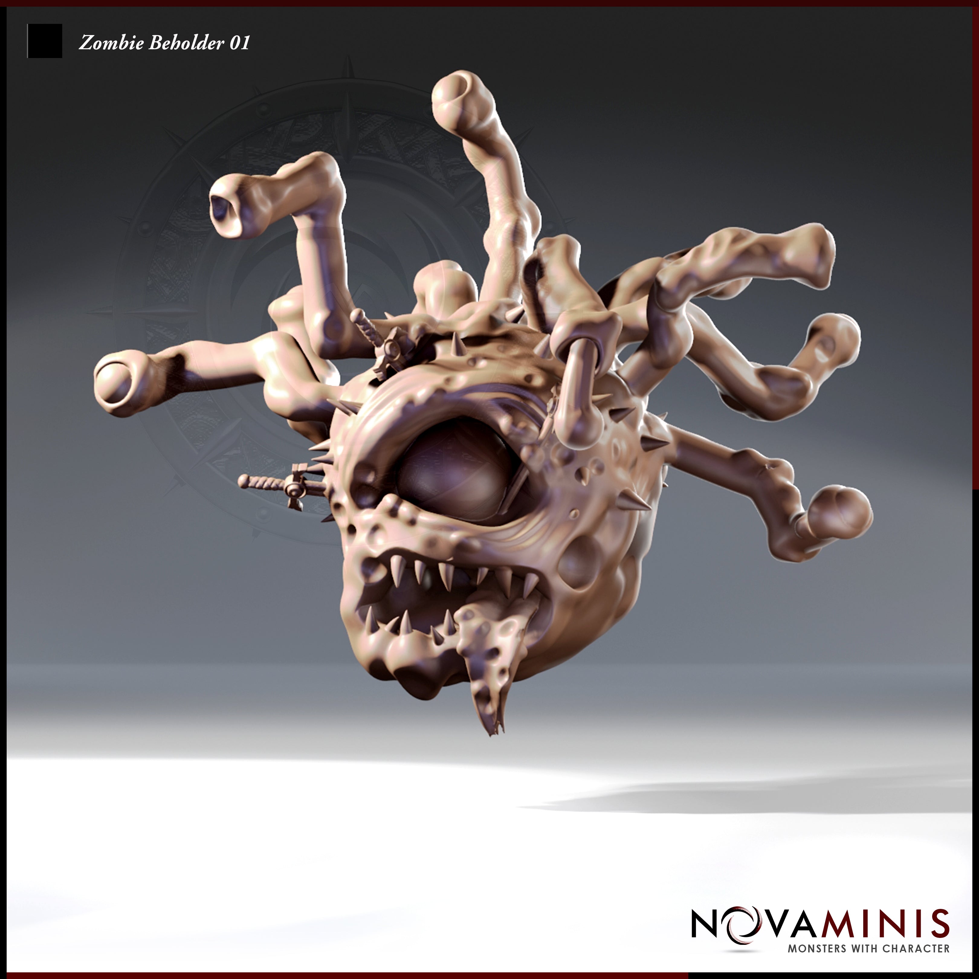 Zomvbie Eye Tyrant (Beholder) | D&D Miniature – MitzNSimz