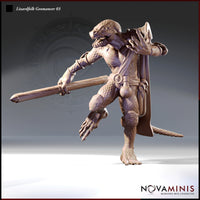 Lizardfolk Geomancer 03 by Novaminis