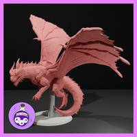 Red Dragon with Stand by Ella's Arcanum Minis