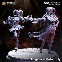 Dancing Vampire Jesters (Sanguine & Melancholy) by DM Stash