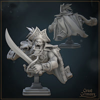 Scarred Pirate Bust  by Great Grimoire