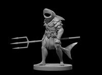 Sharkfolk Barbarian by MZ4250