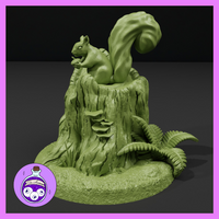 Stump with Squirrel by Ella's Arcanum