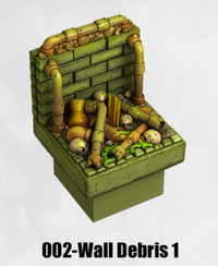 Toxic Sewer Wall Debris 1 TS-002 by Dungeon Blocks