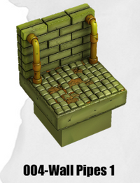 Toxic Sewer Wall Pipes 1 TS-004 by Dungeon Blocks