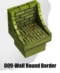 Toxic Sewer Wall Round Border TS-009 by Dungeon Blocks