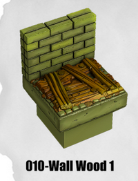 Toxic Sewer Wall Wood 1 TS-010 by Dungeon Blocks
