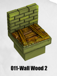 Toxic Sewer Wall Wood Corner TS-012 by Dungeon Blocks