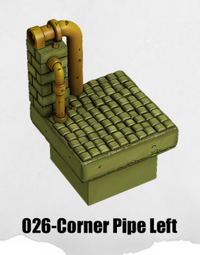 Toxic Sewer Corner Pipe Left TS-026 by Dungeon Blocks