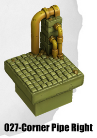 Toxic Sewer Corner Pipe Right TS-027 by Dungeon Blocks