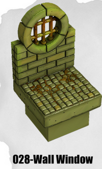 Toxic Sewer Wall Window TS-028 by Dungeon Blocks