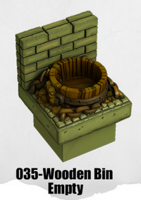 Toxic Sewer Wooden Box Empty TS-035 by Dungeon Blocks