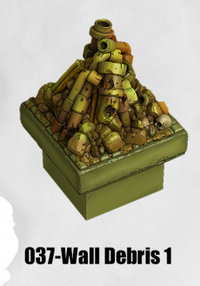 Toxic Sewer Wall Debris 1 TS-037 by Dungeon Blocks