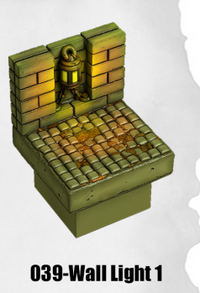 Toxic Sewer Wall Light 1 TS-039 by Dungeon Blocks