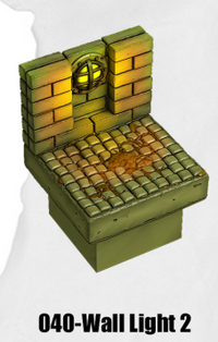 Toxic Sewer Wall Light 2 TS-040 by Dungeon Blocks