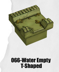 Toxic Sewer Water Empty T-Shaped TS-066 by Dungeon Blocks