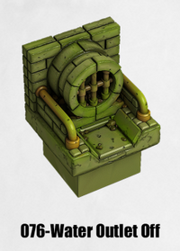 Toxic Sewer Water Outlet Off TS-076 by Dungeon Blocks