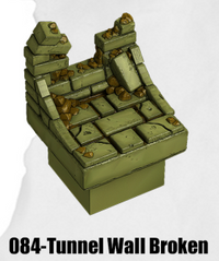 Toxic Sewer Tunnel Wall Broken TS-084 by Dungeon Blocks
