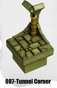 Toxic Sewer Tunnel Corner TS-087 by Dungeon Blocks