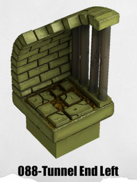 Toxic Sewer Tunnel End Left TS-088 by Dungeon Blocks