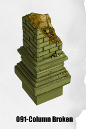 Toxic Sewer Column Broken TS-091 by Dungeon Blocks