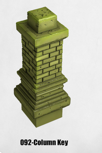 Toxic Sewer Column Key TS-092 by Dungeon Blocks