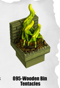Toxic Sewer Wooden Bin Tentacles TS-095 by Dungeon Blocks