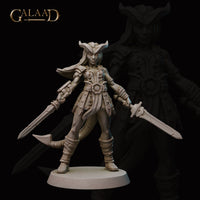 Tiefling Fighter by Galaad Miniatures